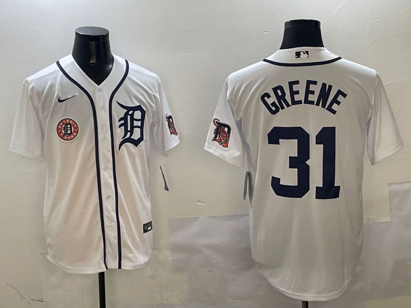 Men Detroit Tigers #31 Greene White Game 2025 Nike MLB Jersey style 3125